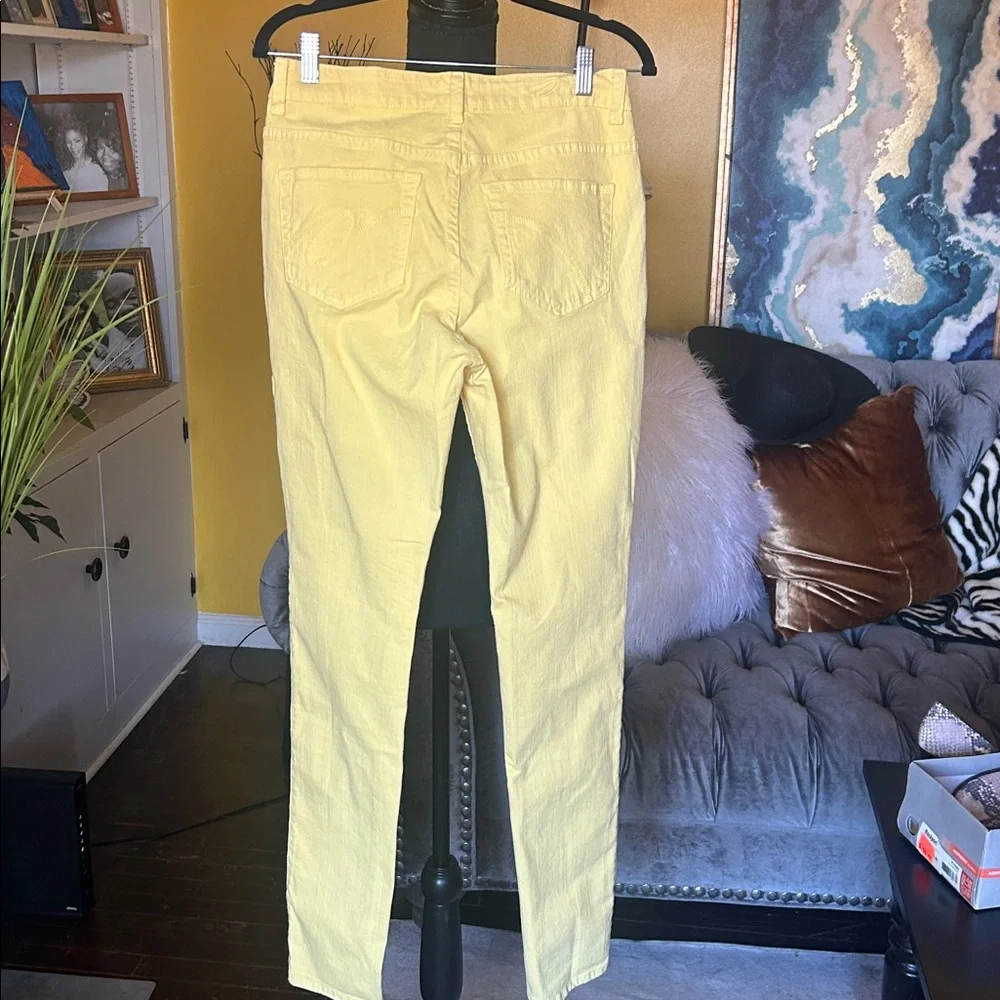 PZI Candy Skinny Jeans Coral Pink Stretch Denim Size 8 - Picture 6 of 6